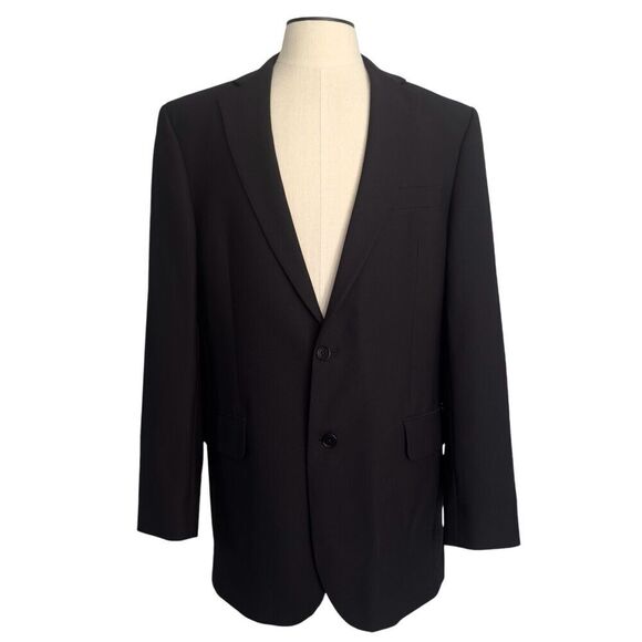 Brooks Brothers Sport Coat Jacket Mens 41L Wool Black 346 Stretch Blazer EUC
